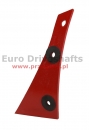 pierś odkładni 332mm, 3hole prawa, kverneland