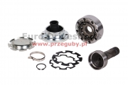 cv joint(27-104) h-32mm, dodge end CV joint, conical boot, +shaft, tube 60mm, charger, hole 8x10mm, without length compensation 