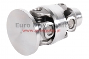 Double Joint 27 x 81.8 h-177mm, tube 60 x 3mm, 120mm, without bolt holes, without spigot