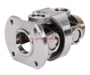 Double Joint 30.2 x 92, h=153mm, 130 sae 60mm, hole 4x10mm, (74.7x74.7), tube 70 x 3mm