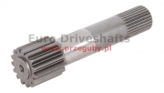 front driveshaft krótka l=220mm, 15 splines śtube 54.2mm / 29 splines śtube  37.7mm, podtoczenie 37.9mm caterpillar