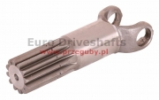 front driveshaft krótka 23.8 x 61.3, l=168mm, 12 splines śtube  43.8mm, uszczelniacz 44.9mm, john deere, renault
