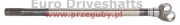 front driveshaft długa 27 x 70, l=605mm, splines: 10 śtube  29.4mm, podtoczenie 30/35mm,  case, new holland