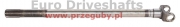 front driveshaft długa 27 x 81.8, l=675mm, splines : 12 śtube  34.4mm, podtoczenie 35/40mm, new holland, case, fiat, ford
