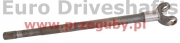 front driveshaft długa 35 x 93.3, l=730mm, splines : 33, jcb 3cx super, 4cx