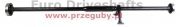 wał napędowy tył audi a3, seat leon, vw golf vii, 2013-2020, l=2243mm, l1=760mm, złącze elastyczne 96mm + złącze elastyczne 105mm