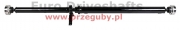 wał napędowy tył audi a6 c5, 1997-2005, l=1730mm, l1=665mm, 2x przegub 100mm