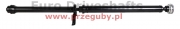 wał napędowy tył audi c7 s6, rs6 12-, a7 s7, rs7 12-, l=1595mm, l1=629mm, przegub 100mm + przegub 25 frezów