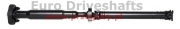 propshaft rear bmw x3 (e83), l=1255mm, l1=647mm, flange 4x10mm + Rubber coupling 110mm