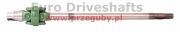 driveshaft with double joint 30 x 83 l=902mm, splines : 24-24, john deere oe: al81841, 04415115.4, 04415116.4, 04415116