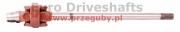 półoś z przegubem dwukrzyżakowym 35 x 93 l=892mm, frezy: 26-26, john deere oe: al110925 0501005107