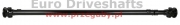 propshaft rear lr land rover defender, l=1575mm, 2x flange sae60.3mm 4x10mm