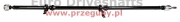 wał napędowy opel insignia a 2008-2017, l=2310mm, l1=528mm, l2=1282mm, przegub 86mm 6x8mm + przegub - wieloklin 24 frezy