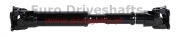 propshaft rear toyota land cruiser, l=628mm, 2x flange 60x60