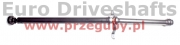 propshaft audi a8 d4/4h, 2010-2017 rear, l=1805mm, l1=635mm, center bearing 280mm, h-120mm, 1x przegub 100mm, 1x przegub 25 splines
 (hca8)