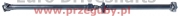 propshaft hyundai santa fe 2006-2009, kia, l=1965mm, l1=825mm, flange sae45mm 64x64mm + Rubber coupling 90mm