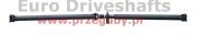 карданный вал mercedes sprinter 2006- vw crafter, w906, l=2313mm, l1=818mm, 2x flansza 132mm
