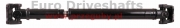 wał napędowy przód ssangyong korando, musso, l=755mm, flansza din50.8mm + flansza sae65mm