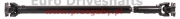 propshaft rear ssangyong korando, musso, l=1065mm, flange din50.8mm + flange sae65mm