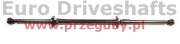 wał napędowy volvo s80, xc90, 2.4d, l=2150mm, l1=580mm, l2=1405mm, 2x przegub 86mm