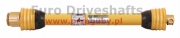 PTO Shaft lemon tube  23.8 x 61.3 l=910mm, l1=710mm, 6/6 spline 34.9mm/34.9mm (1 3/8