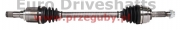 mitsubishi (l) front driveshaft space star ii 1.0/1.2, l=660mm