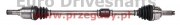 mitsubishi (p) front driveshaft space star ii 1.0/1.2, l=860mm