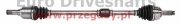 mitsubishi (p) front driveshaft space star ii 1.2 (a.t.), l=860mm