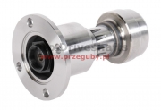 midship assembly 35mm, 97mm tube 63.5 x 2.4mm, bearing width 25mm, din 60.3mm, 4x10mm, h-124mm (msa35-97d-6324)