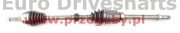 dacia duster (p) front driveshaft 2.0 2wd (a.t.), l=955mm