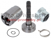 przegub wału (19-69) h-92mm range rover środkowy, do wspawania r.64mm, + wałek r.76mm, łoż.30mm, evoque