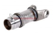 Sleeve assembly 27 x 74.6 tube 52 x 3.5mm, l=163mm, (687.15), high quality, teflon on sleeve, rolled spline (sj130050163)