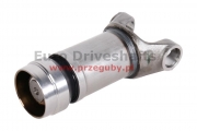 Sleeve assembly 30.2 x 106.3 tube 76.2 x 2.4mm, l=189mm + 70mm, high quality, teflon na tulei, walcowany spline, trs