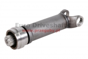 złącze przesuwne 35 x 96.8 rura 90 x 3mm, l=310mm, wysoka jakość, teflon na tulei, walcowany frez