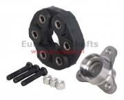 flange trójramienna przegubu gumowego + rubber joint 78mm bmw, hole 6 x 10mm, h-36+23mm, tube 51.5mm, tulejka centrująca 14mm