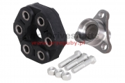 flange trójramienna przegubu gumowego + rubber joint 78mm bmw, hole 6 x 12mm, h-36+28mm, tube 51.5mm, tulejka centrująca 14mm