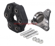 flange trójramienna przegubu gumowego + rubber joint 96mm bmw, hole 6 x 12mm, h-xx +25mm, tube 60 x 2mm, tulejka centrująca 14mm