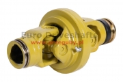 przegub dwukrzyżakowy 32x106.3 / 36x89 h=118 l=370 d=180, 6 шлицевой конец 34.9mm (1 3/8