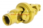 Double Joint 36x124 / 42x104 h=124 l=400 d=180, 6 splines 34.9mm (1 3/8