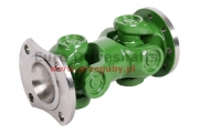 wał napędowy john deere l=192mm, oe: al77610, series 6200, 6300, 6400, 6500, silnika, skrzyni, flansz z nacięciami