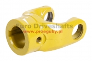 Keyway Yoke  27 x 74.6 hole diameter 35mm, keywey 10mm h-105mm, zabezpieczenie śruba 12mm - boczna