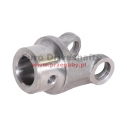 round bore yoke  18 x 47 round hole  - śtube 25mm, h-65mm