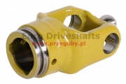 yoke of wide angle joint  27 x 74 TRIANGLE TUBE 43,5mm (tt433) h-105mm, ball diameter  24mm, for slide 50mm fits to  hub  wajcy2327-p