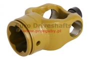 widłak przegubu szerokokątnego 36 x 124 rura gwiazda śr. - 71,5mm(57,5mm) (ts715) h-130mm, śr.kulki 39mm, pod ślizg 82mm pasuje do piasty wajcy36124
