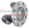 złącze kołnierzowe 30.2 x 81.8 100mm, din 57mm, 8x8mm (32.5x32.5), h-46mm